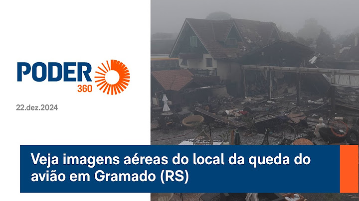 Veja imagens aéreas do local da queda do avião em Gramado RS