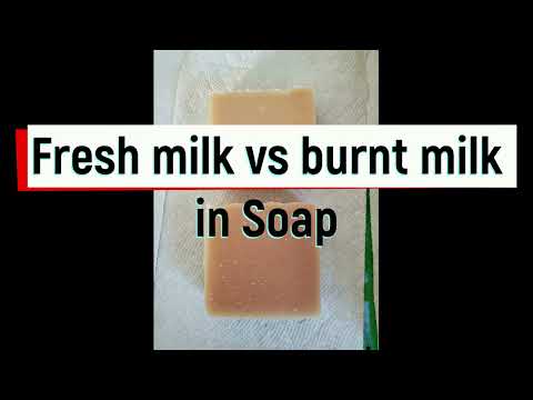 Making Soap with Scorched / Burnt Lye / Milk Mixture