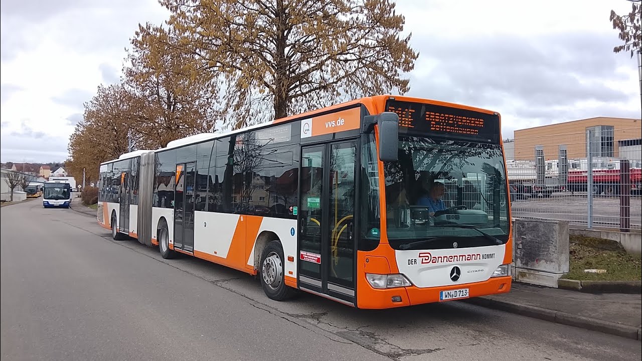 Mitfahrt: Dannenmann Mercedes Benz Citaro O530 Facelift G Wagennummer 713