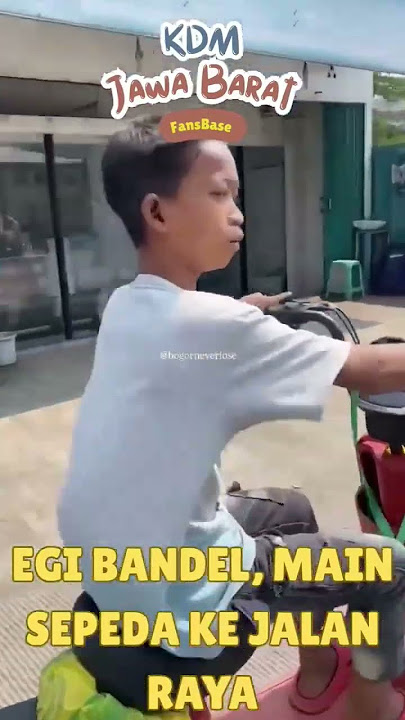 pak dedi || si egi bawa ka barak naik sepeda listrik ngebut wae #trendingshorts #gubernurjabar