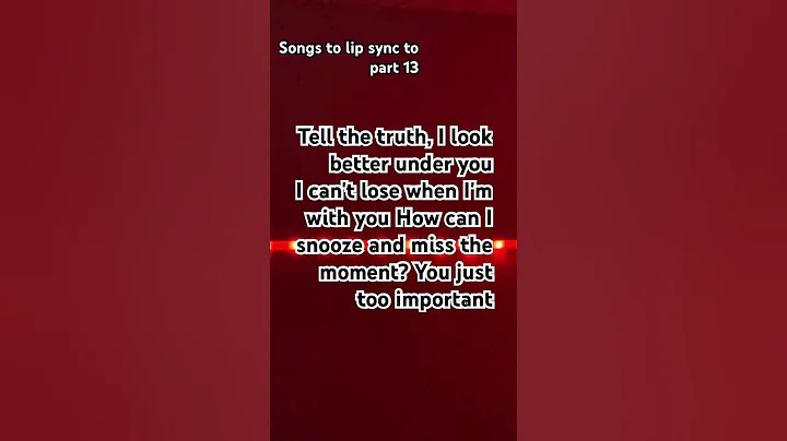 SONGS TO LIP SYNC TO PART 13 #sza #rnb #lipsync #lyrics #best #likeandsubscribe