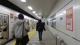 札幌市営地下鉄 南北線・すすきの駅１番ホームの様子