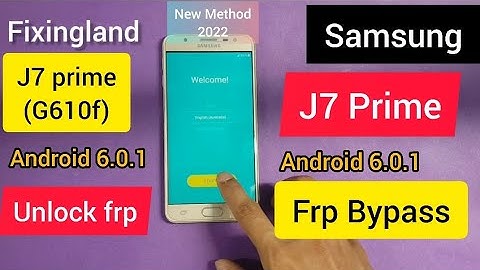 FRP bypass / SAMSUONG  J7 Prime (G610F) android 6.0.1 FRP bypass / Unlock FRP/NEW Method 2022