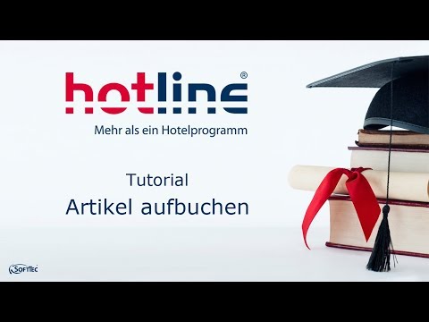 Tutorial: Artikel aufbuchen | hotline Hotelsoftware