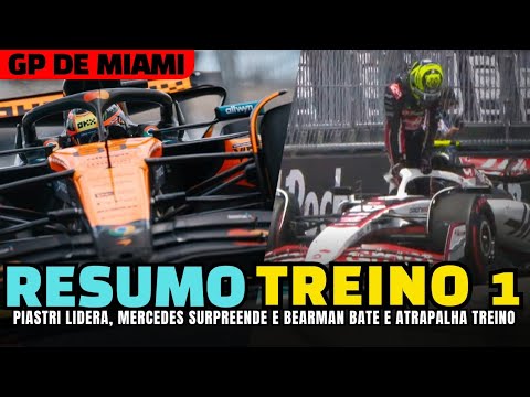 F1 2025 - Piastri Lidera, Mercedes Surpreende Com Pneus Medios E Bearman Bate E Atrapalha Treino