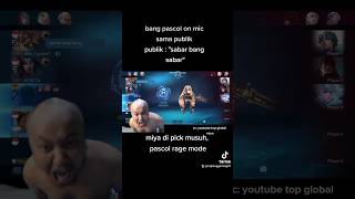 pascol ngamuk abis lose streak miya malah diambil musuh #shortvideo #ytshorts #mlbb #ml #mobile