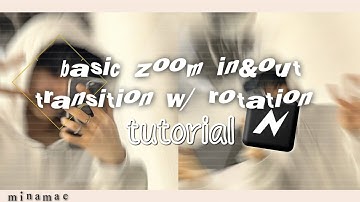 basic zoom in and out with rotation transition | node video tutorial