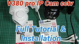 IP Camera CCTV INSTALLATION V380 Pro App SanDisk High Endurance  #v380pro #cctvcamera #ipcameras