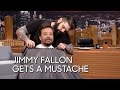 Jimmy Fallon Gets a Mustache