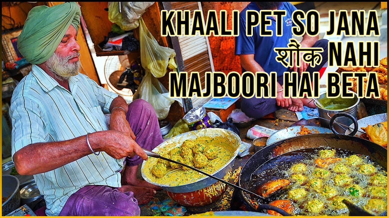 SARDARJI k UNIQUE Pakoray | Amritsar Street Food | Patorh Pakora, Pithi Wada, Veg Chaap with Kadhi 