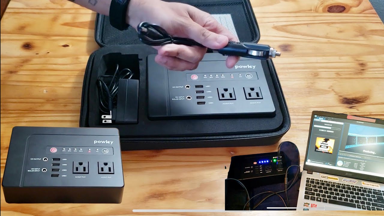 AC DC Powkey 200Watt portable power bank. 42000 mAh 2021.