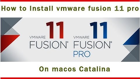 How to Install vmware fusion 11 pro on macos Catalina || macos catalina vmware fusion