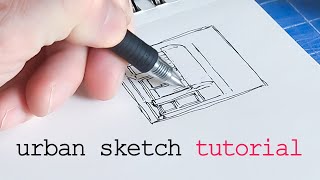 HOW to DRAW ‼ TUTORIAL to IMPROVE Urban Sketching