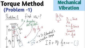 Mechanical Vibration _Torque Method _Problem-1