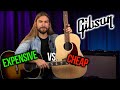 Expensive vs. Cheap Gibson Acoustic Guitars | G-45 Studio vs. Southern Jumbo