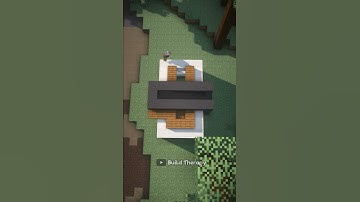 Minecraft Shorts | How to Build a Small Modern House Tutorial Part 1