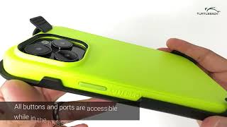Unbreakable Balastec® iPhone 16 ProMax 15 & 14 ProMax Holster fitted with a Symmetry Style Case