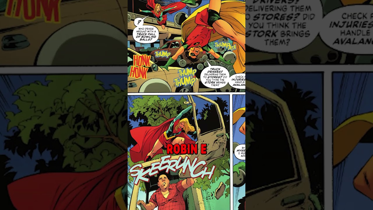 Supergirl sai em um encontro com Robin! #quadrinhos #dc #dccomics #supergirl #robin
