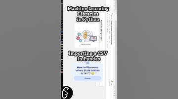 Importing a CSV in Pandas | Machine Learning Libraries in Python