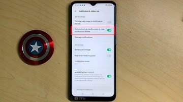 Swipe down on Lock screen to view notification drawer on OPPO A16k Android 11