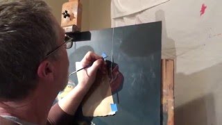 How to paint realist looking &quot;string&quot; in oils - part 2