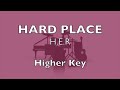 Hard Place (H.E.R) - Higher Key Instrumental