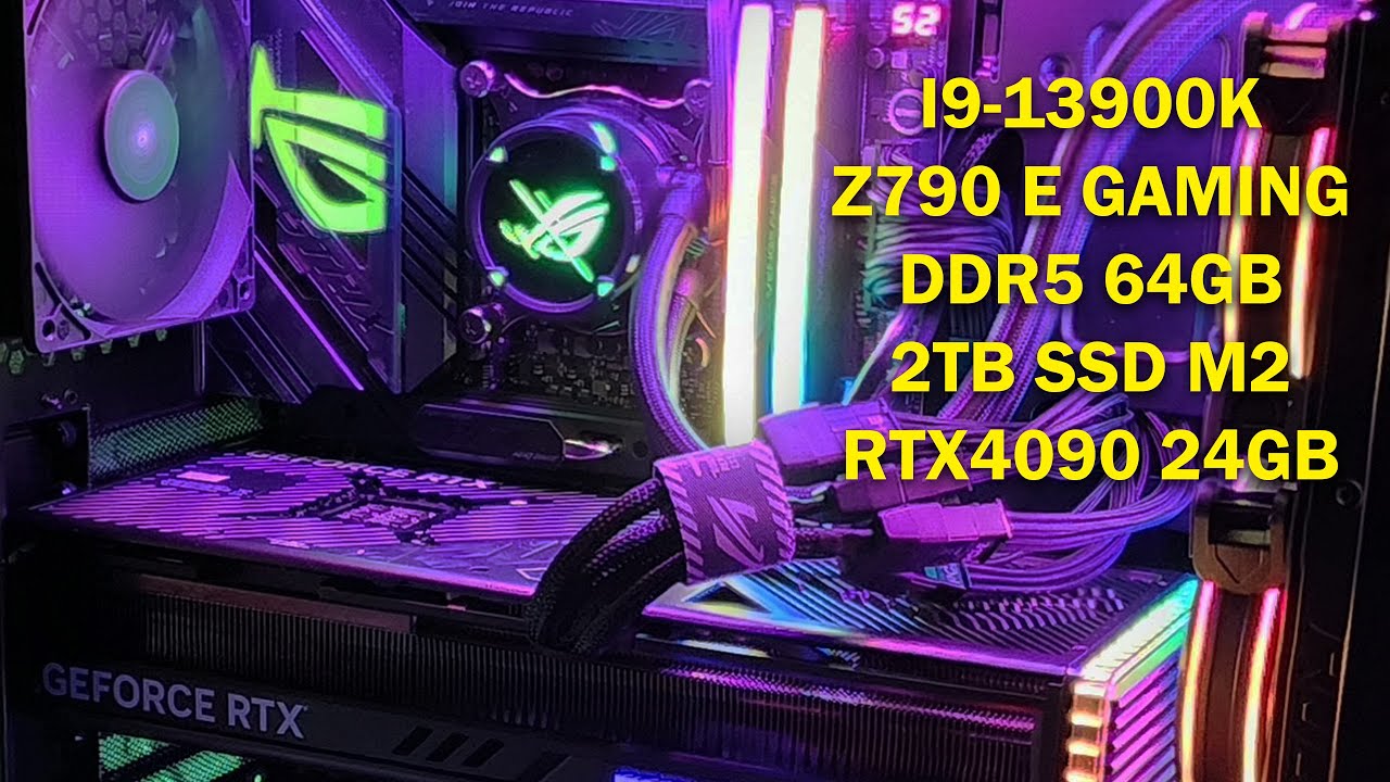 Intel Core i9 14900KF - Asus Z790 - RAM 64 Go DDR5 - Kit upgrade