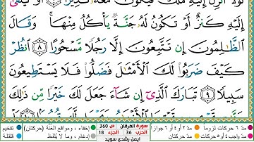 سورة الفرقان مكتوبة ايمن سويد