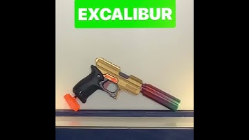 Modified Nerf Rival Knock Out The EXCALIBUR!  #shorts