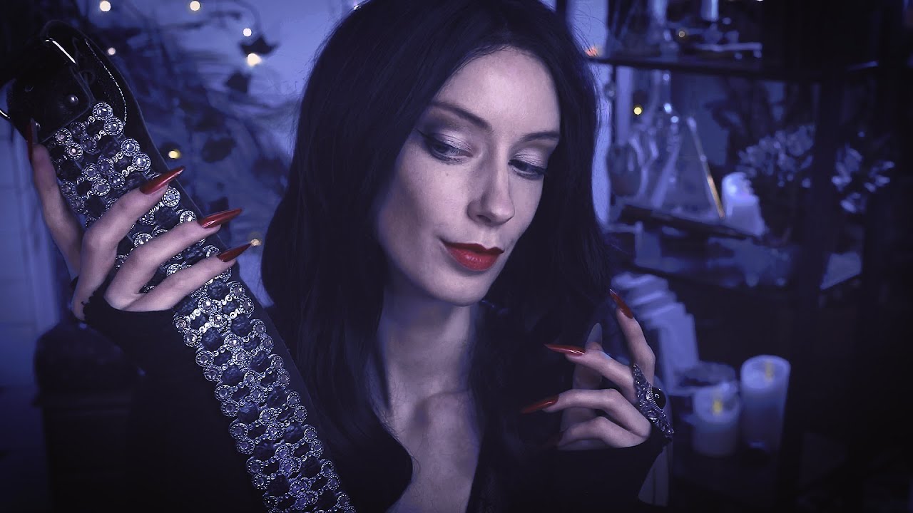 ASMR Morticia Addams Picks Your Outfit 🌹🖤 (Tapping, Soft Spoken Personal Attention)