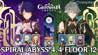 C3 Raiden Shogun Hypercarry + C0 Alhaitham Hyperbloom  「 Spiral Abyss 4.4 Floor 12 」