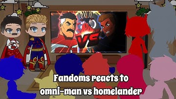 Fandoms reacts to Omni-Man Vs Homelander