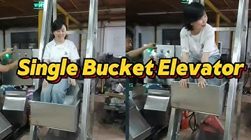 Single bucket elevator use and function