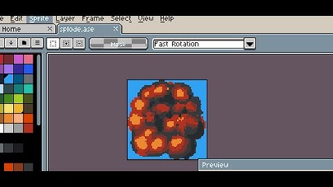 explosion pixel animation time lapse