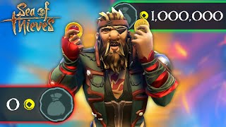 The FASTEST Way to 1 MILLION Gold in Sea of Thieves