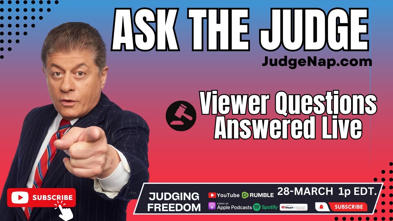 Judge Napolitano takes viewer questions from the chatroom.

#joerogan #scotus #1stamendment #cia