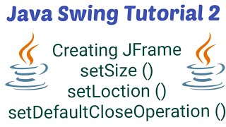 #javaswing #tutorial2 Creating JFrame in Java swing