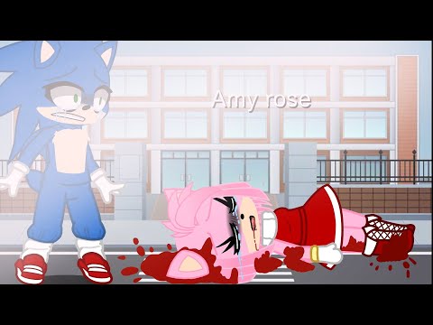 Sonic Hate's Amy so Amy is died she Fall :(