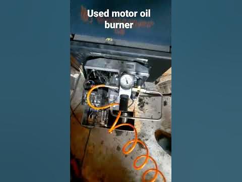 weishaupt wl20 modified to burn used motor oil - YouTube
