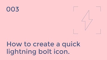 Tutorial Tuesday: How to create a quick lightning bolt icon