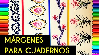 MÁRGENES PARA CUADERNOS | MARCOS PARA CUADERNOS | BORDES PARA CARTAS