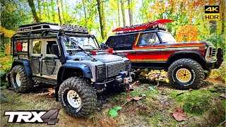 FULLY LOADED Traxxas Trx-4 Defender D110 + Trx-4 Ford Bronco Rc Trail 1