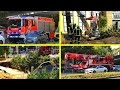 [Wasserrohrbruch - PKW bricht in Gehweg ein⚠️] Einsatzfahrt 》RW3 + FWK30 || Berliner Feuerwehr / TD1