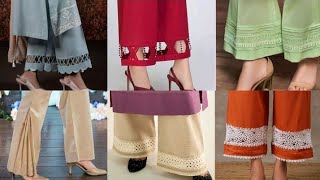 Latest unique trouser design | trouser ke design | poncha design | new Capri design | plazo design