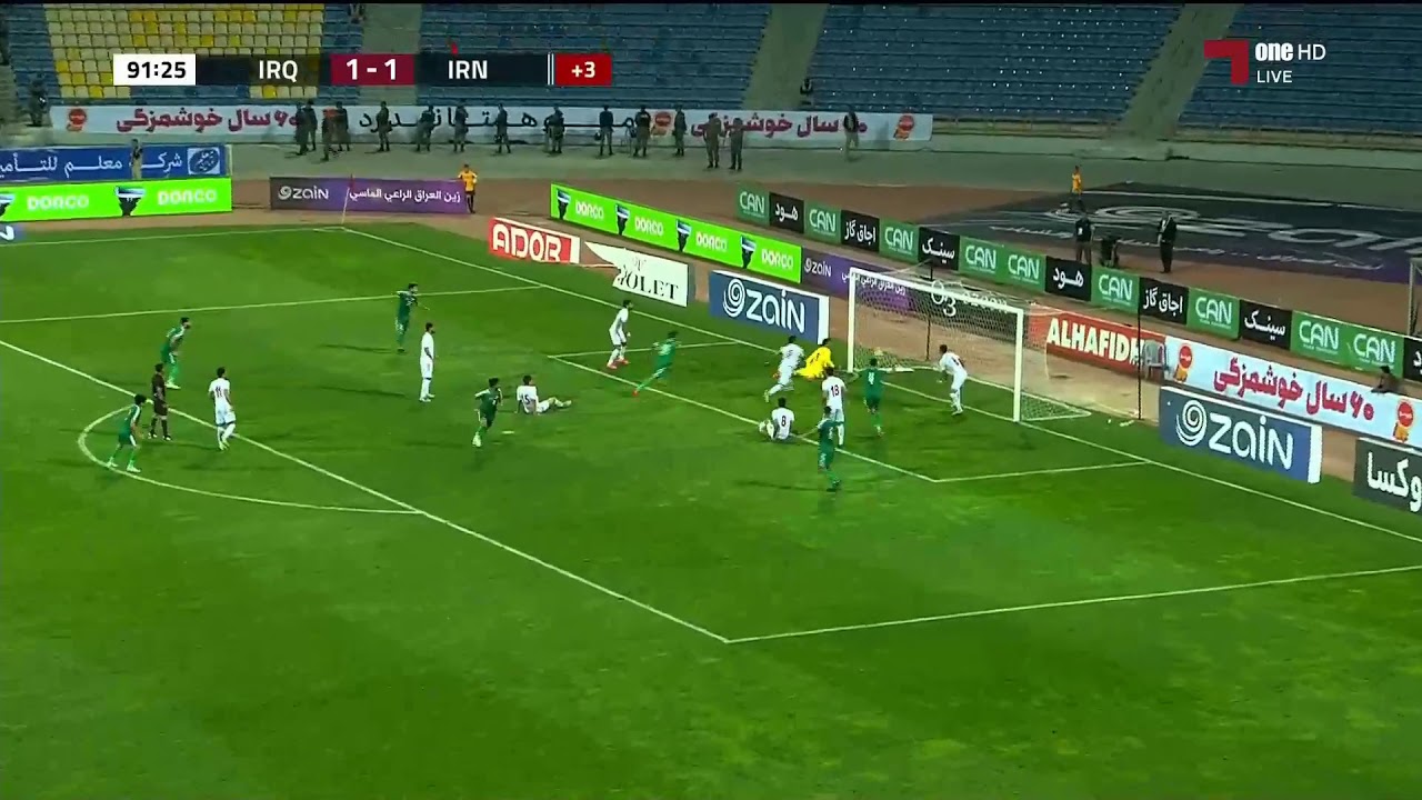 هدف العراق الثاني على ايران تصفيات كأس العالم 2022 هدف ...