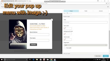 How to Create pop up SUBSCRIBER FORM on your Blog/Website without coding!