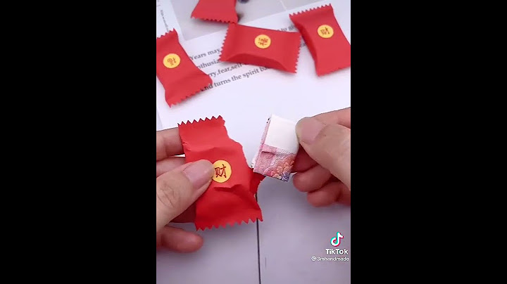 Cách làm bao lì xì dễ thương bằng kẹo vừa độc đáo vừa đẹp❤