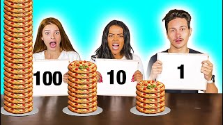 100 CAMADAS DE COMIDA CHALLENGE!!!