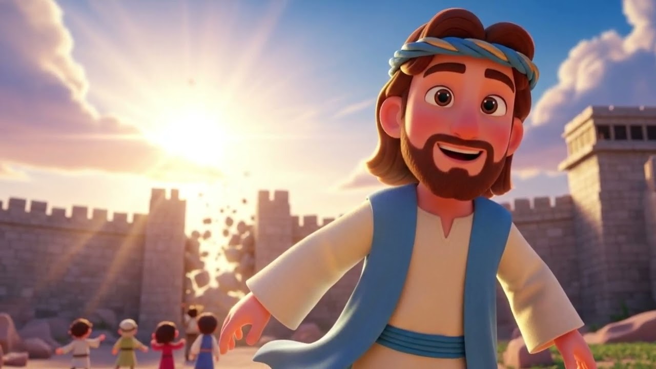 Os Muros de Jericó Caíram! Música Infantil Ensinando Crianças a Confiar em Deus – JOSUÉ 6–8