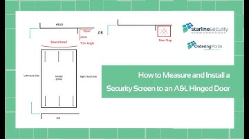 How to measure and Install a hinged Security Screen Door to an A&L Hinged Door